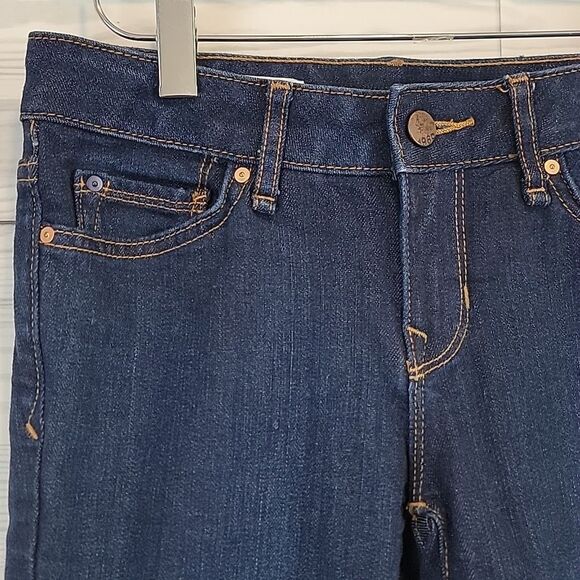 Gap 1969 Dark Blue Denim Jeans Flare Leg Womwns Size Waist 25 - Picture 5 of 13